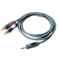 3.5mm to 2RCA Cable Audio Cable Gold Plated L R Plug Audio Cable Cord for Smart Phone Laptop