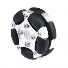 58mm Omni Wheel Aluminum Alloy Load Capacity 12KG for ROS Platform Robotic Kit Lego NXT Silver      