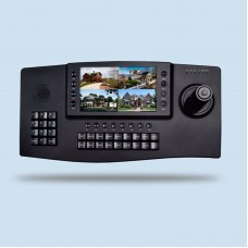 MY-C400 4D PTZ Joystick Controller PTZ Keyboard Controller CCTV 4CH w/ 7" TFT LCD for IP PTZ Camera 
