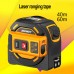 2-In-1 Laser Distance Meter 40m Laser Tape Measure Laser Range Finder Self-Locking SW-TM40 