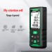 Laser Distance Meter 50M Digital Laser Rangefinder Voice Broadcast for Outdoor Indoor Uses SW-50G 