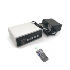 Bluetooth MP3 Decoder Board w/ Color Display Finished Silver + 12V Power Cord + Remote Control 