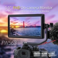 FEELWORLD FW568 5.5 inch Camera Field DSLR Monitor Small Full HD 4K HDMI 1920x1080 IPS Video Focus Assist for Sony Nikon Canon