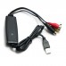 AVC03 USB2.0 Video Audio AV Grabber S-Video Composite Video Acquisition Adapter Recorder for Windows