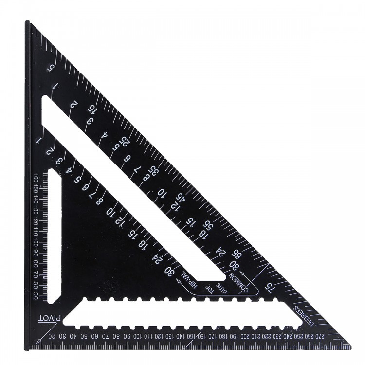 30cm Aluminium Set Square ruler 12