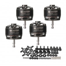 4pcs T-Motor Brushless Motor 2600KV Long Shaft For Small 3D Trainer Slider (AS2308 KV2600)        