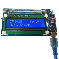 Open Source Geiger Counter Radiation Detector DIY Module with LCD Display Assembled