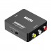 Mini HDMI2AV HDMI to AV Converter Adapter 1080P For PC Set Top Box Monitor 