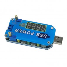 15W 2A USB Buck Boost Converter Adjustable Step Up Down Power Supply Module with Shell Assembled 