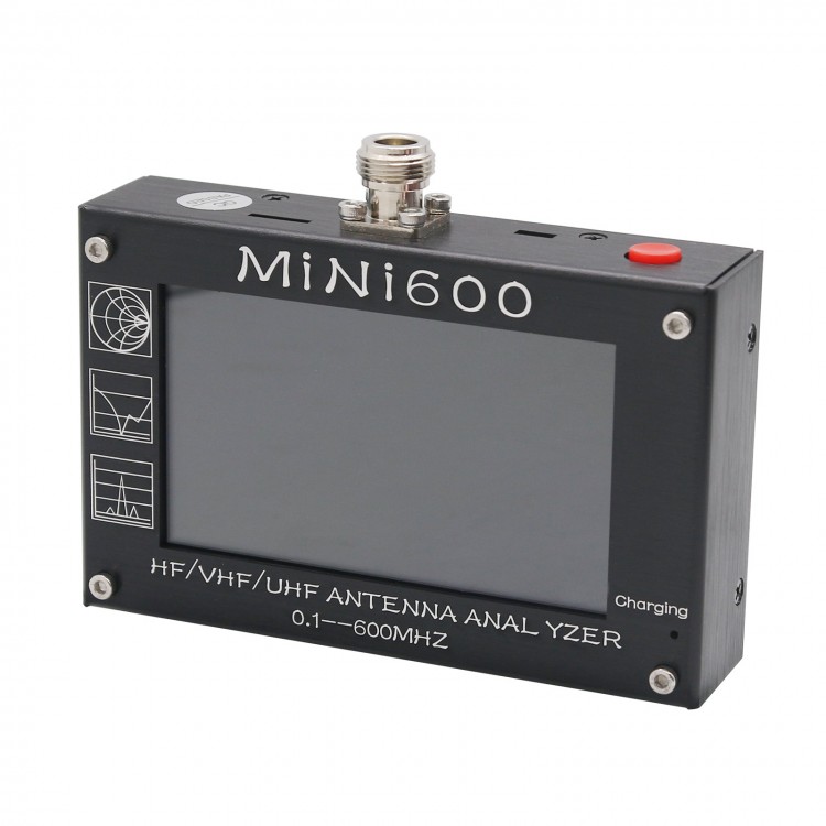 MINI600 HF/VHF/UHF Antenna Analyzer 0.1-600MHZ with 4.3