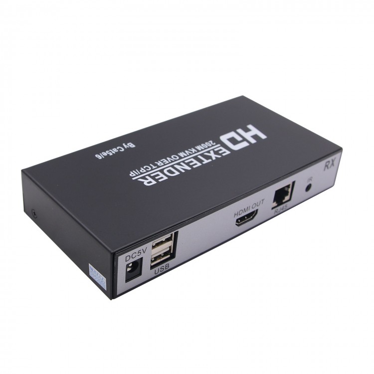 HDMI KVM Extender 200M/656FT Over TCP/IP By Cat5e/6 Support 1080P ...