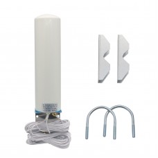 Dual SMA Male 3G 4G LTE Signal Booster Antenna Outdoor Bracket Wall Mount 698-960/1710-2700MHZ