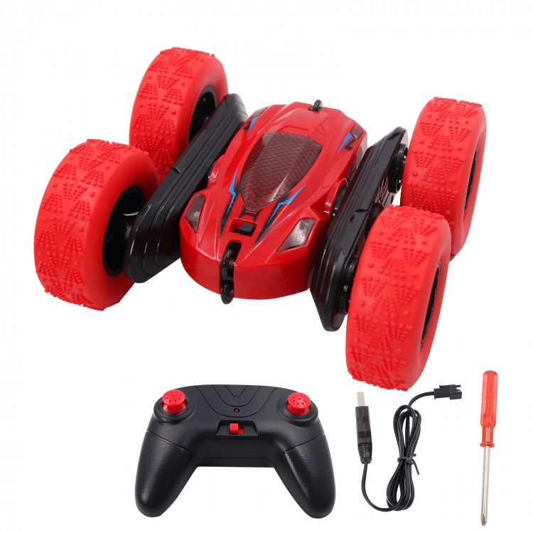 Wireless Remote Control Stunt Car RC Stunt Car Double-Sided Off-Road ...