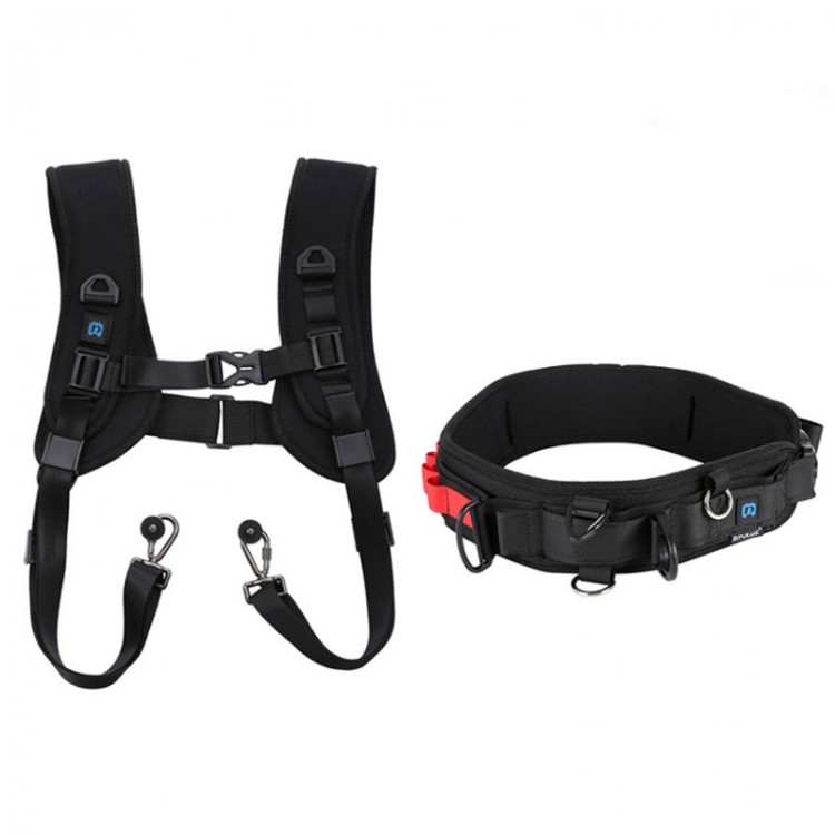 2In1 Camera Waist Belt + Double Shoulder Camera Strap Kits with Hook