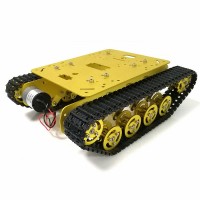 Tracked Chassis Metal Tank Chassis Smart Robot Car with 12V 300RPM 37 Motors TS100 Unassembled