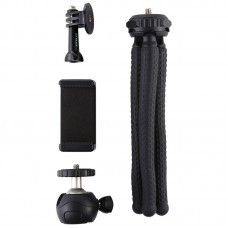 Small Flexible Octopus Tripod Camera Tripod with Ball Head + Phone Clamp + Base For GoPro PKT3041
