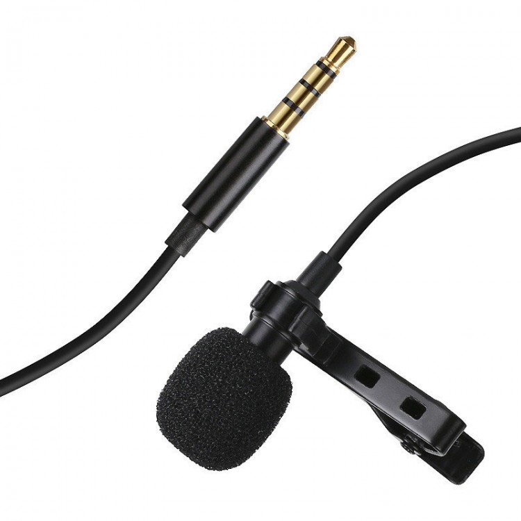 Clip On Lapel Microphone Clip 1.5M Wire with 3.5mm Connector For ...