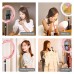 11.8" Selfie Ring Light Dimmable Ring Light LED Fill Light with Phone Clamp Tripod Ball Head PU457F