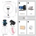 11.8" Selfie Ring Light Dimmable Ring Light LED Fill Light with Phone Clamp Tripod Ball Head PU457F