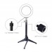 Desktop Ring Light Tripod Stand Selfie Stick Tripod Adjustable Tripod Stand Mount Holder PU408