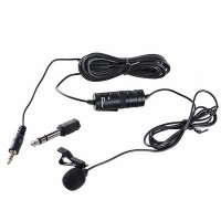 BOYA BY-M1 Lavalier Microphone 3.5mm Mini Wired Clip-on Lapel Microphone For Smartphone Camera