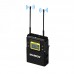 MAMEN WMIC-01 UHF Dual-Channel Wireless Microphone System 2 Transmitters 1 Receiver For Camera Phone 