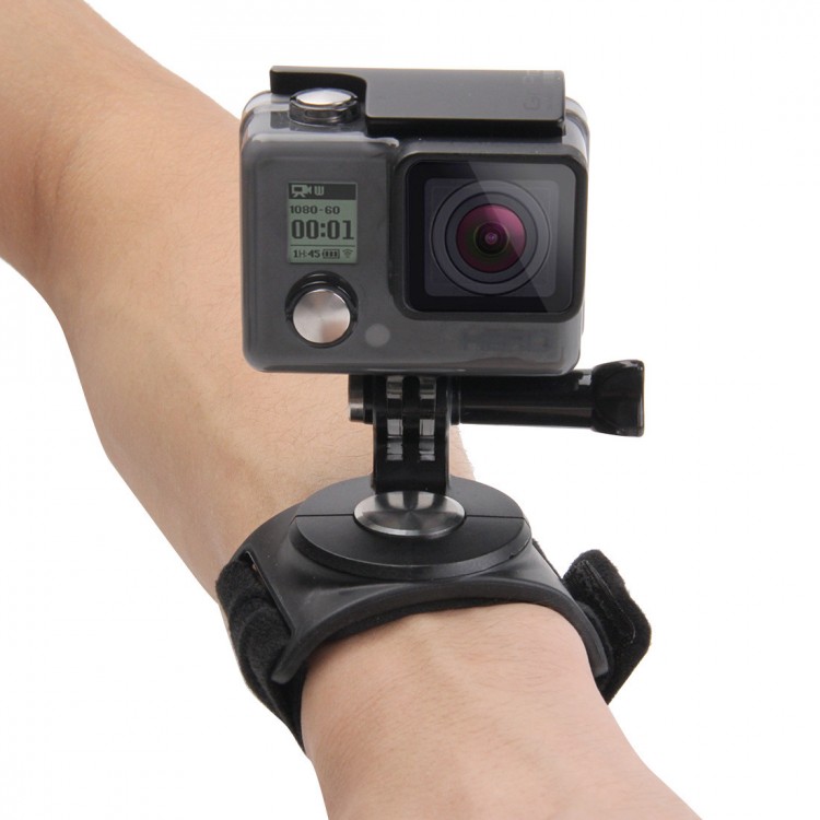 3-In-1 Camera Wrist Strap Mount 360° Arm Leg Strap For GoPro NEW HERO ...