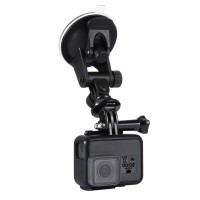 Car Camera Suction Mount w/ Adapter & Storage Bag For GoPro NEW HERO DJI Osmo Action Xiaoyi PU51