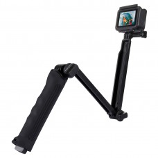 Selfie Stick Monopod Foldable Tripod 3-Way For GoPro NEW HERO DJI Osmo Action Xiaoyi PU202