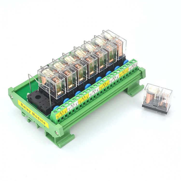 OMRON 16 Ways Relay Module SPDT 16 Panels Driver Board Socket DC 24V ...