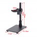 USB Microscope Camera Stand Aluminum Alloy Holder with LED Light For Microscope Repair Soldering