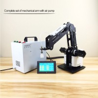 3-Axis Mechanical Robot Arm Industrial Manipulator Desktop Robotic Arm with Air Pump PLC 