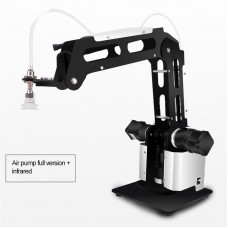 3-Axis Mechanical Robot Arm Robotic Manipulator with Air Pump Remote Control Adapter Infrared Sensor