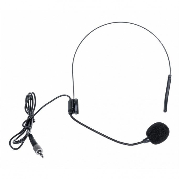 UHF Wireless Microphone System Headset Mini Microphone with Receiver ...