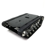 TS700 Tracked Robot Chassis Robot Tank Chassis Metal Track w/ Motor Encoding Disk without Controller