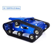 TR300P Tank Chassis Obstacle Avoidance Robot Car Chassis Kit Unassembled with 9V 150RPM 25 Motor