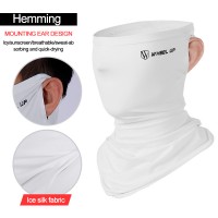 Wheel Up Riding Mask Breathable Sunscreen Face Neck Scarf Outdoor UV Protection Balaclava White 