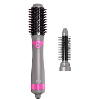 Hair Straightener Comb Replaceable Hot Air Brush Hair Dryer Curler Comb Wet Dry Dual Use with 25mm Curling Comb