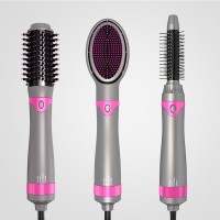 Hot Air Comb 3 In 1 Replaceable Hair Straightener Curling Comb Hair Dry Massage Comb Styling Tools