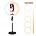 10.2" Dimmable LED Ring Light Ring Fill Light with Phone Clip Stand For Live Broadcast BX-62