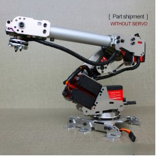 6-Axis Mechanical Robotic Arm Industrial Manipulator DOF Robot Arm Frame Kit Unassembled (without Servo)