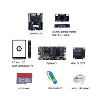 pyAI-K210 Core Board Python Development Board AI Machine Vision with pyBase OLED 16G SD Card 