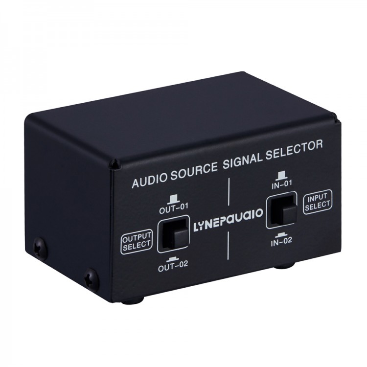 2 In 2 Out Audio Source Signal Selector Switcher Manual Switching