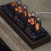 IN14 Glow Tube Clock Fluorescent Nixie Clock Display Time Date Temperature Assembled (with Tubes)