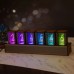 RGB Glow Tube Clock DIY Kit 6-Bit LED Nixie Tube Clock Electronic Luminous Alarm Clock Unassembled