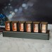 RGB Glow Tube Clock 6-Bit LED Nixie Tube Clock Desktop Electronic Luminous Alarm Clock Assembled