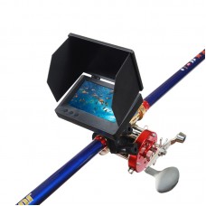 Visual Fish Finder Underwater Fishing Camera Monitor 5 Inch Display 9000 Metal Reel 4.5m Rod Kit