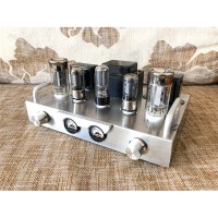 6J8P FU50 Small 300B Spartan F1 Tube Amplifier 8W+8W Finished Power Amplifier without Bluetooth 