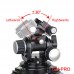 GH-PRO Geared Tripod Head Panoramic Tripod Head Load 5KG For Professional SLR Camera