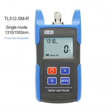 TL512 Handheld Fiber Optical Light Source Tester Dual Wavelength SM 1310/1550nm FC SC ST Connector